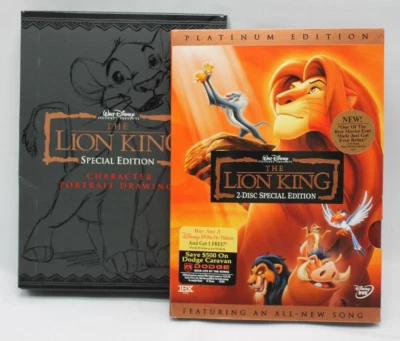 NEW The Lion King 2-Disc Special Edition Platinum DVD 2003 Disney Lithographs - Image 1 of 4