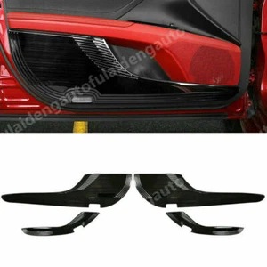 4X For 2018-2022 Toyota Camry Black steel Inner Door Anti-Kick Panel Guard cover - Picture 1 of 5