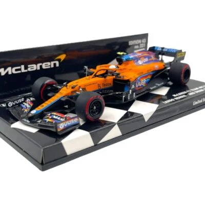 Modellino F1 Minichamps 1/43 McLaren F1 MCL35M L.Norris Abu Dhabi Gp 2021 Ltd... - Immagine 1 di 4
