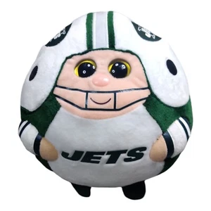 Peluche Ty NFL Beanie Ballz New York Jets mascota de felpa 8” verde y blanco - Imagen 1 de 8