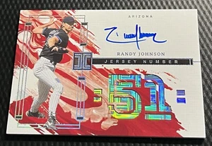 2024 Randy Johnson Diamondbacks 27/51 Panini impecable autógrafo en tarjeta #INSRJ - Imagen 1 de 3