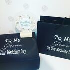 Personalised Wedding/birthday gift bags Groom Best Man Usher Father-BAG ONLY