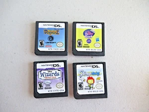 Nintendo DS Lot Littlest Pet Shop, Dolphins Z, Wizards of Waverly & Scribble - Picture 1 of 1