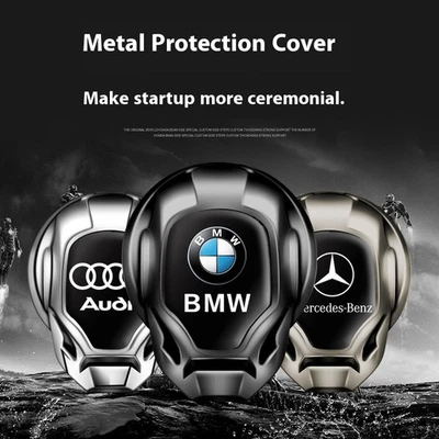 1PCS Car Engine Start Stop Button Cover Ignition-Switch Rotatable Protection Cap - Image 1 of 4