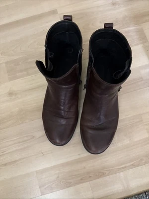 ecco Stiefelette Gr. 39 Dunkelbraun - Flach - Bild 1 von 4