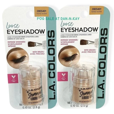 Set Of 2  L.A Colors Intense Shimmer  Loose  Eyeshadow CBES401 Honey Suckle - Image 1 of 3