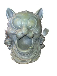Gothic Cat Gargoyle Statue Desk Sitter Halloween Resin - Picture 1 of 6