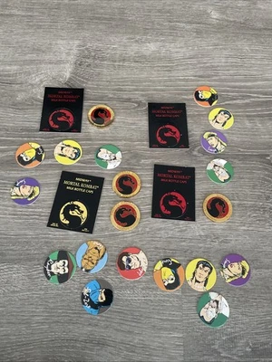 (4) Pog * Mortal Kombat Edición Trofeo Slammer Conmemorativo Chapado en Oro con Pogs Foto 1 de 4