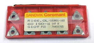 Inserto de rosca interna R166,0L-16UN01-160 S10T (paquete de 10) Sandvik Coromant - Imagen 1 de 1