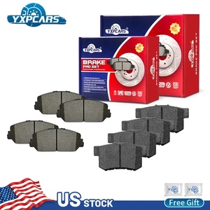 For 2014 2015 2016 2017 2018 Acura RDX 3.5L Front & Rear Ceramic Brake Pads Kit - Bild 1 von 6