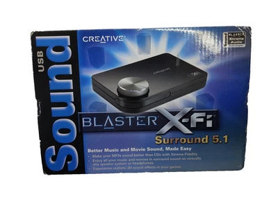 Creative Sound Blaster SB1090 X-Fi 5.1 Surround USB Sound Card New (NOS) - Image 1 of 4