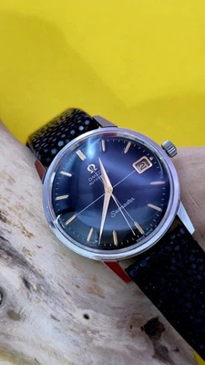 GENTS SUPERB OMEGA-SEAMASTER-BLACK-DIAL DATE AUTOMATIC-565-CIRCA-1969-SIGNET X 5 - Image 1 of 4