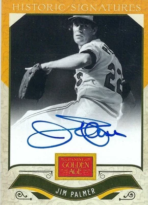 Jim Palmer, autógrafo de la Edad de Oro Panini 2012. Foto 1 de 2