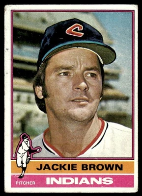 1976 Topps Jackie Brown Cleveland Indians #301 - Image 1 of 2