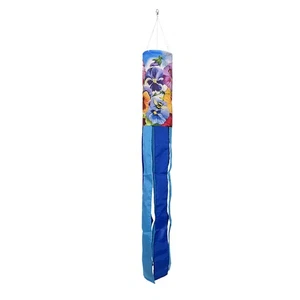 Briarwood Lane Pansies Windsock Wind Twister - Picture 1 of 2