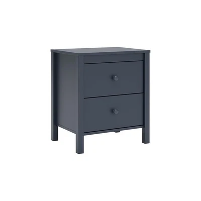 Simmenfort Retro 2 Drawer Nightstand, Blue - Image 1 of 4
