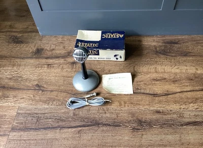 NOS NEW IN BOX Vintage Astatic JT-30 Bullet Crystal Microphone W/ Stand - Image 1 of 4
