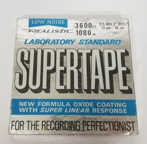 Realistic Lab Standard Supertape 0.5 Mil 7" Reel 3600 ft Low Noise Church Play - Picture 1 of 3