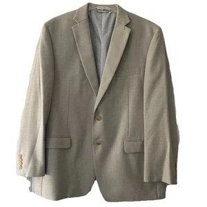 Lauren Ralph Lauren Mens 46R Beige Linen Blend 2-Button Blazer Jacket Sport Coat - Picture 1 of 10
