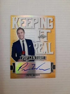 Tarjeta autógrafa Pete Weber 1/1 oro prismático KIR 2021 hoja Pop Century Bachelor  - Imagen 1 de 2