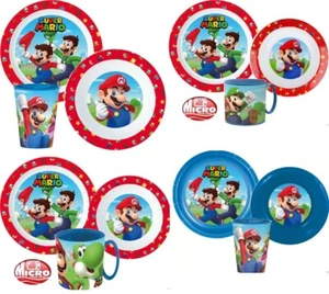 Super Mario Children's Dishes Set 3 PC Essset Breakfast Set Geschirrset - Picture 1 of 5
