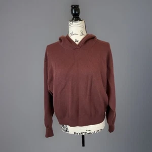 Felpa con cappuccio Maeve Anthropologie pullover maglia maglione casual comodo marrone piccolo - Foto 1 di 5