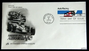 SALUTE TO AUTO RACING 1978 INDY STYLE PRIMO GIORNO COVER ONTARIO CALIFORNIA - Foto 1 di 1