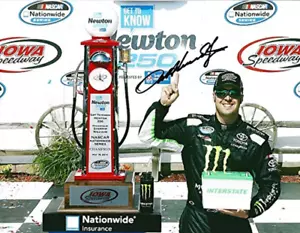 AUTOGRAPHED 2014 Sam Hornish Jr. #54 Monster Energy Racing IOWA SPEEDWAY WIN (Vi - Picture 1 of 1