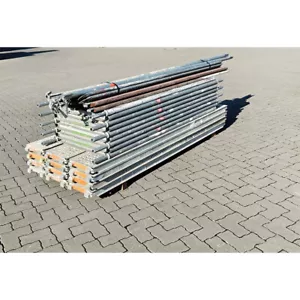 Gebrauchtes Layher/Alfix/Assco/MJ Gerüst 43m² Stahl Baugerüst 8m Arbeitshöhe - Bild 1 von 2