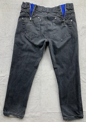 Pantalones de mezclilla Sean John para hombre talla 38 negros vacaciones 2009 cremallera lateral 100 % algodón raros Foto 1 de 4