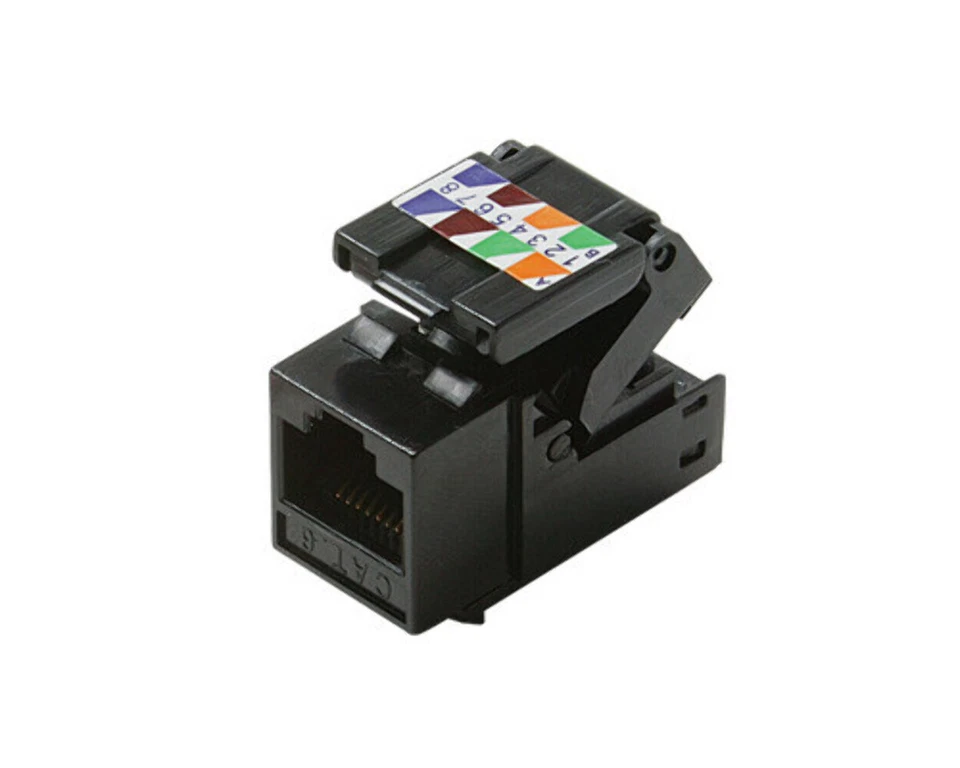 Steren Cat 6 Green 90 Degree Tool Less Keystone - Image 1 of 1