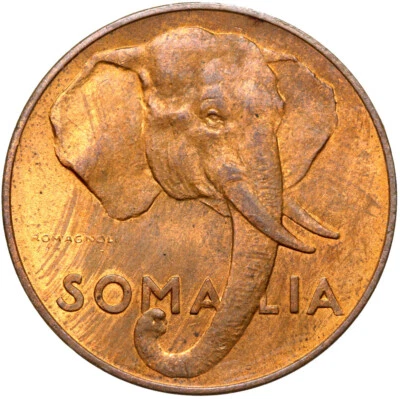 Somalia - Coin - 10 Centesimi 1950 Rome - Elephant - RARE - UNCIRCULATED UNC - Image 1 of 2