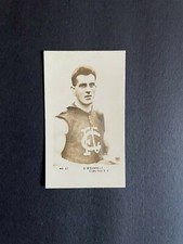 FOOTBALL CIGARETTE CARD J.J SCHUH ISSUE MAGPIE 1925 #42 D. WHANNELL, CARLTON