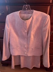 Vintage 1980’s Evan Picone  Linen Women’s Suit Final Price 22.00 - Picture 1 of 10