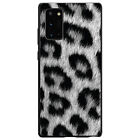 Hard Case Cover for Samsung Galaxy Note Black White Snow Leopard Fur