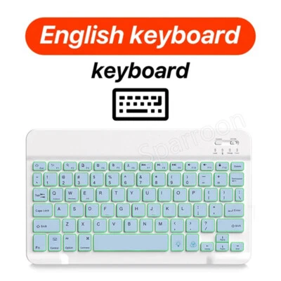 RGB Backlit Wireless Keyboard and Mouse Set For PC iOS Android Laptop Tablet - Image 1 of 4