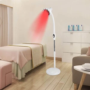 275W Floor Stand Infrared Therapy Heat Lamp Red Light Pain Relief Physiotherapy - Picture 1 of 12