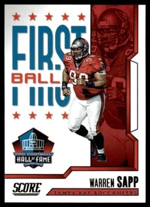 2023 Punteggio primo voto Warren Sapp Tampa Bay Buccaneers #3 - Foto 1 di 2