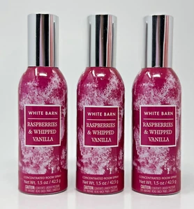 NEW 3 BATH & BODY WORKS RASPBERRIES WHIPPED VANILLA CONCENTRATED ROOM SPRAY MIST - Picture 1 of 4