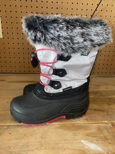 Kamik Powdery 2 Winter Boots White Girls 12 Amazing Condition - Picture 1 of 7