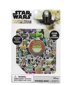 Star Wars The Mandalorian Sticker Book (4 Sheets) Over 300 Stickers - Picture 1 of 1