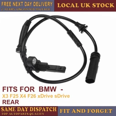ДЛЯ BMW X3 F25 X4 F26 xDrive sDrive ABS ДАТЧИК СКОРОСТИ ЗАДНИЙ ЛЕВЫЙ ИЛИ ПРАВЫЙ - Изображение 1 из 4
