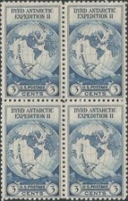 Block of 4 stamps - Scott 733 - 3 cent - Byrd Antarctic Exp. - 1933 - MNH