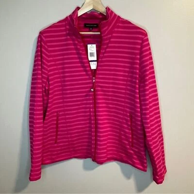 Chaqueta Jones New York Cremallera Uo Cuello Simulado Rosa Azalea Foto 1 de 4