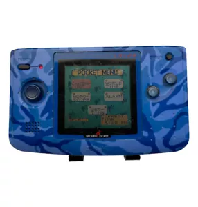 Neo Geo Pocket Color SNK Camouflage Blue Console Only Tested No Battery Cover - Picture 1 of 6