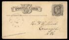 USA 1880 ATKINSON DEPOT Plaistow New Hampshire Postal Card Cover 96354