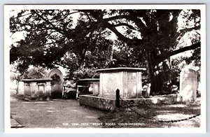 Eibe Baum Land Kirchhof - St. Giles Stoke Poges England B657 - Bild 1 von 2
