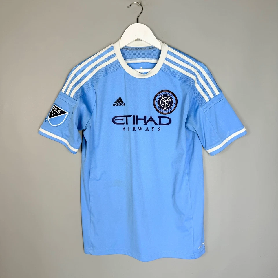 NEW YORK CITY FOOTBALL SHIRT ADIDAS HOME SOCCER JERSEY 2015 2016 YOUTH XL - Image 1 of 4