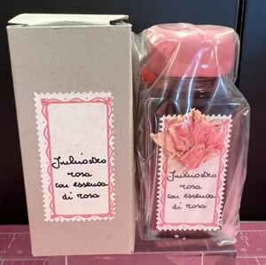 Inchiostro feinste (rote, tauchende) Tinte Wachs versiegelte Flasche Rosa Rosen rote Tinte Italien - Bild 1 von 2