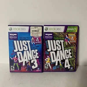 Just Dance 3 and 4 Lot (Microsoft Xbox 360) - Picture 1 of 11